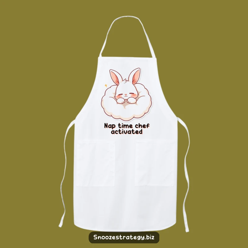 Funny Rabbit Kitchen Apron: Cook with Sleepy Charm and Hilarious Style Gift