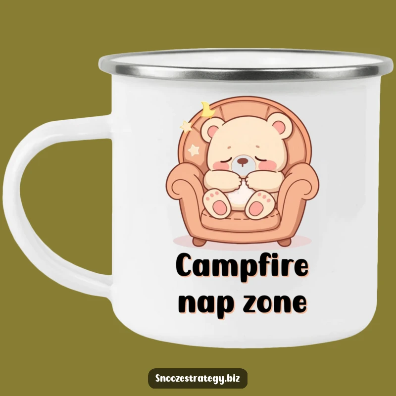 Funny Bear Cub Camping Mug: Enjoy Drinks with Cozy Outdoor Charm Gift