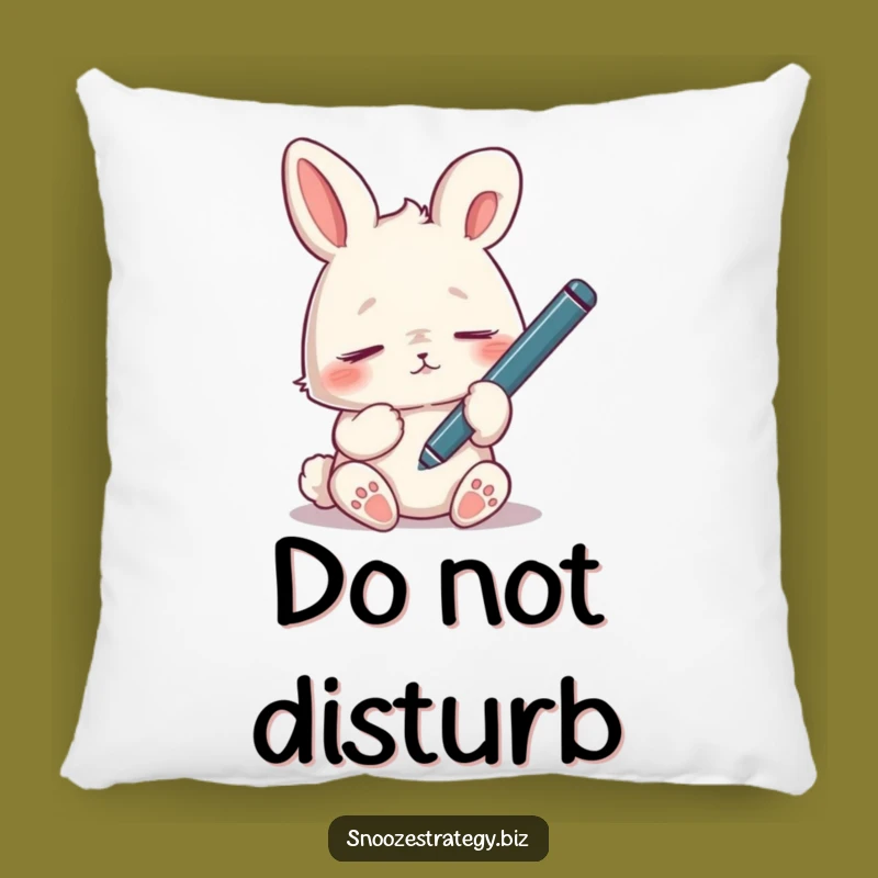 Funny Tired Rabbit Pillow: Cozy Companion for Naps