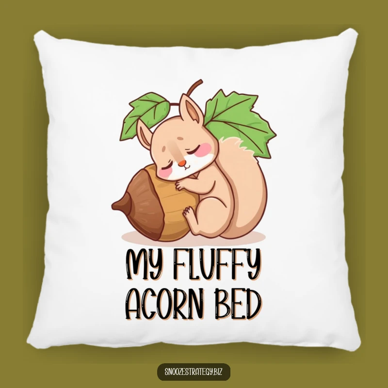 Funny Squirrel Acorn Pillow: Ultimate Comfort with a Hilarious Sleepy Design Gift