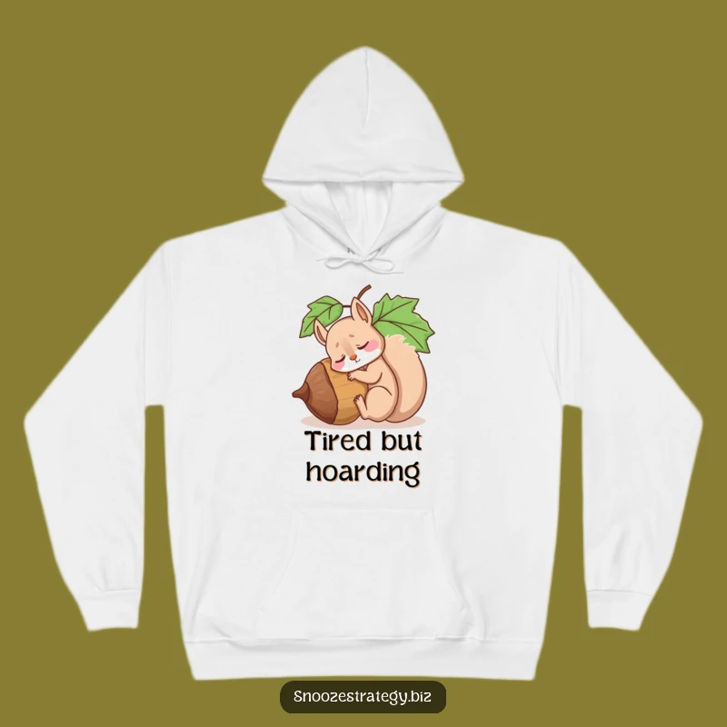 Funny Squirrel Acorn Nap Hoodie: Ultra-Cozy and Hilarious Sleepywear Gift